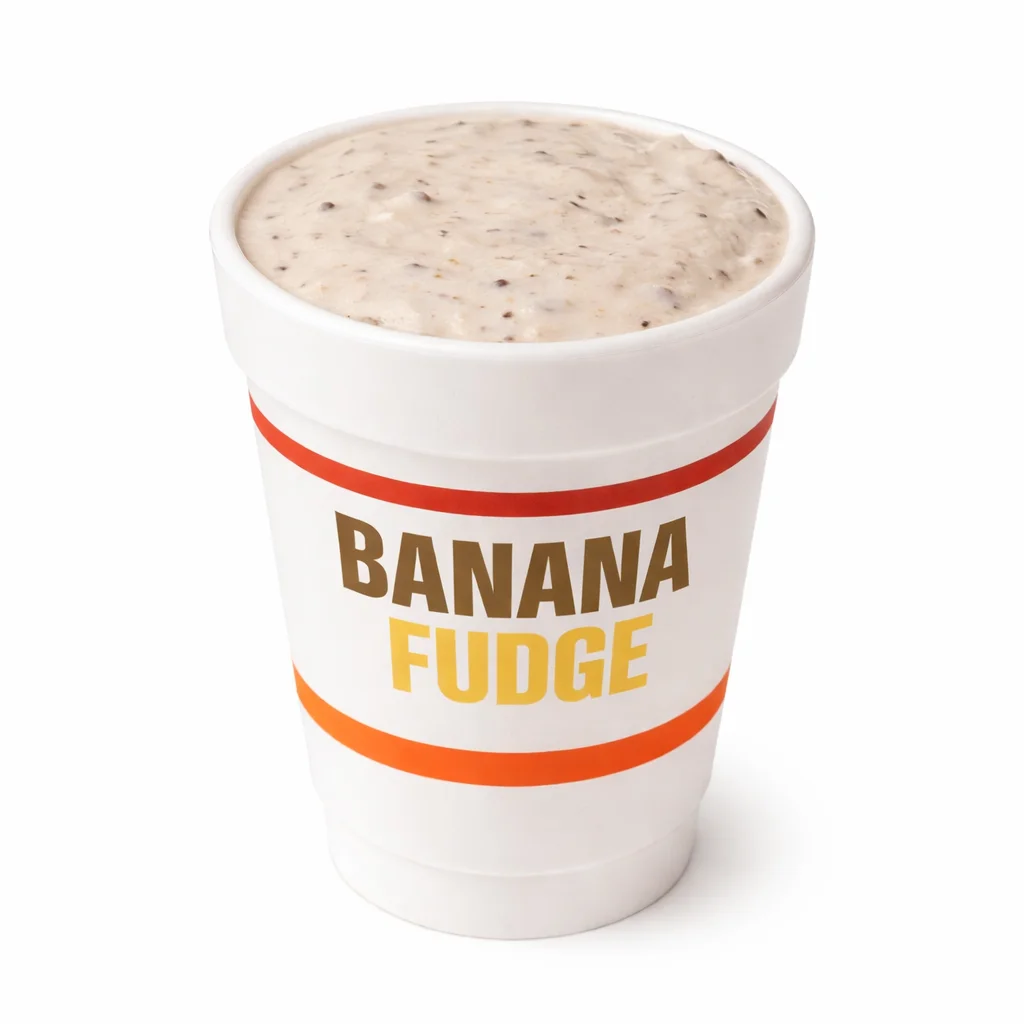 Cookout Banana Fudge milkshake
