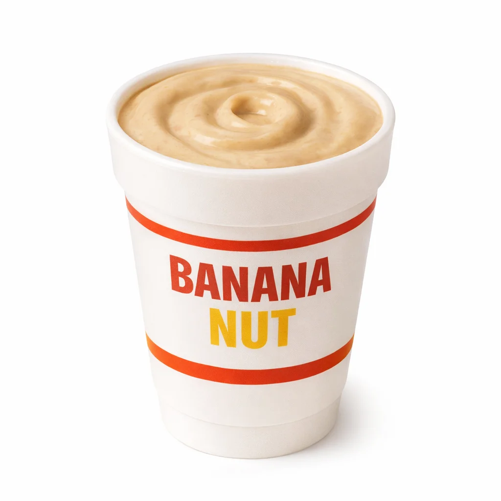 Cookout Banana Nut milkshake menu