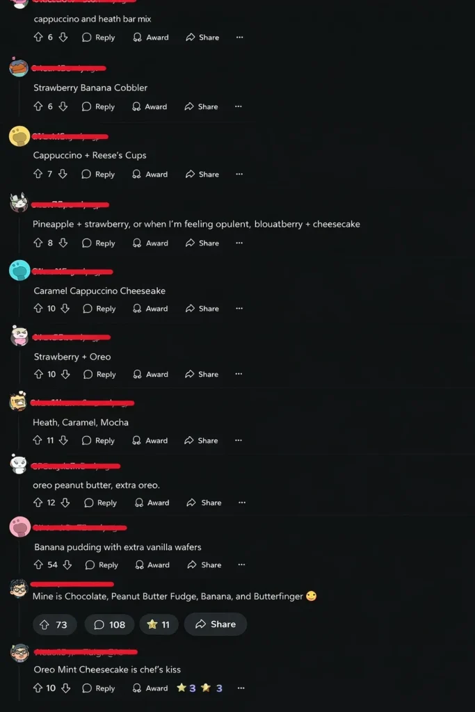 Best milkshake Flavour combination