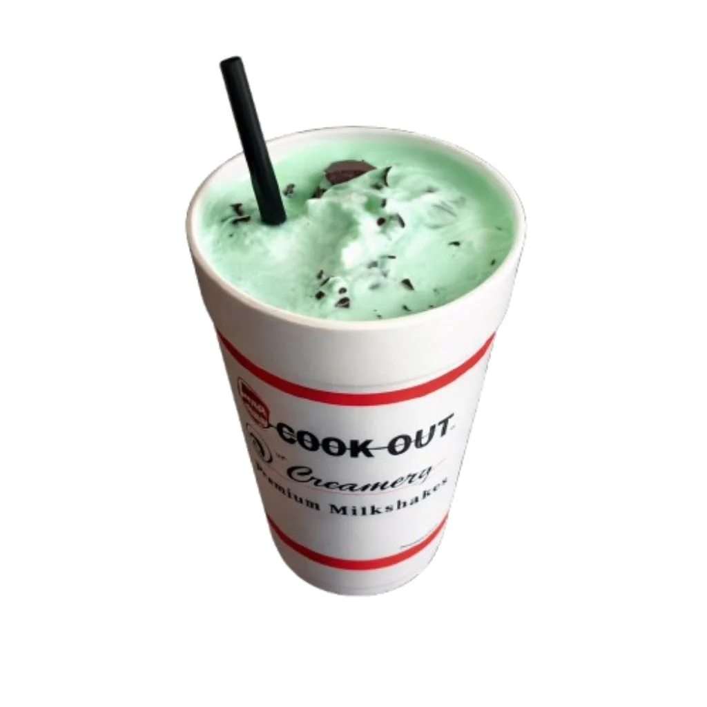 Cookout Chocolate Chip Mint milkshake menu