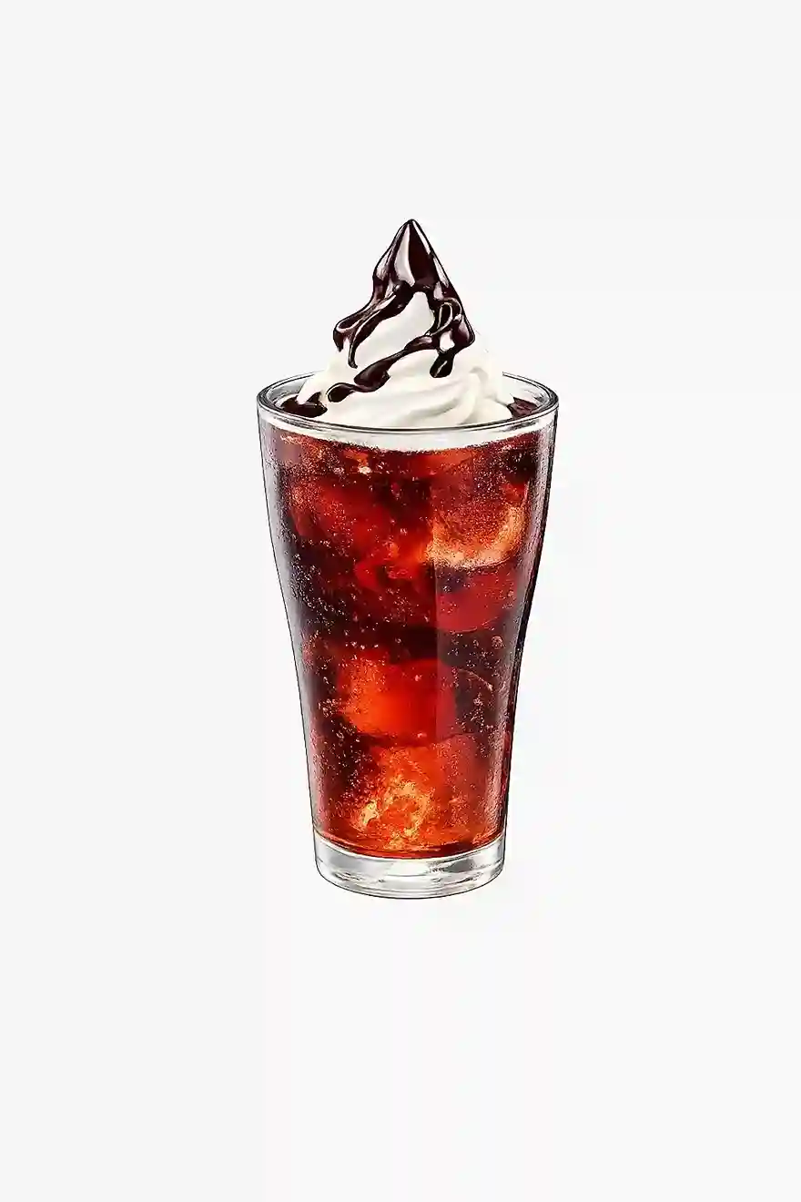 Coke float with ice cream