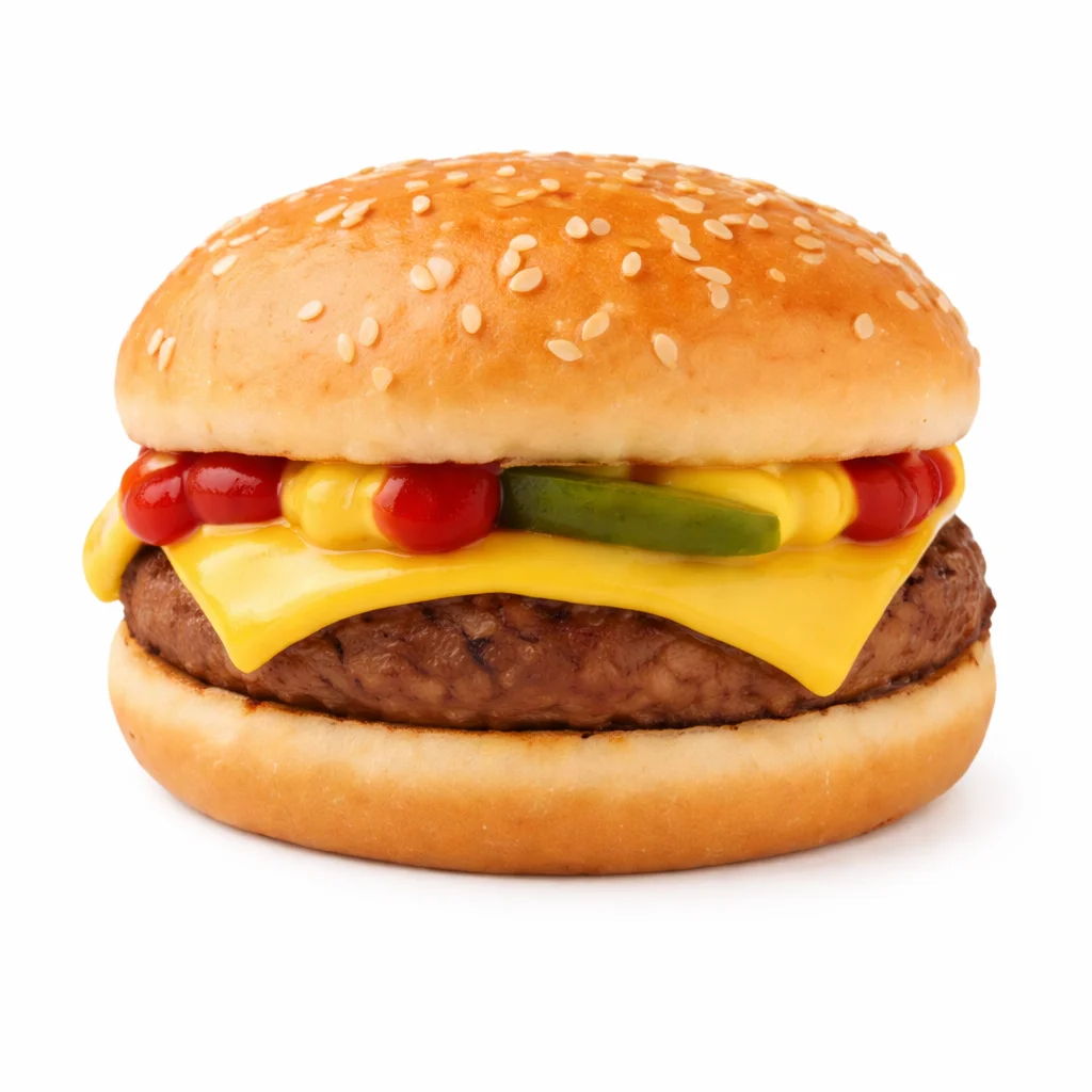 Cookout Style Hamburger Regular on a toasted bun