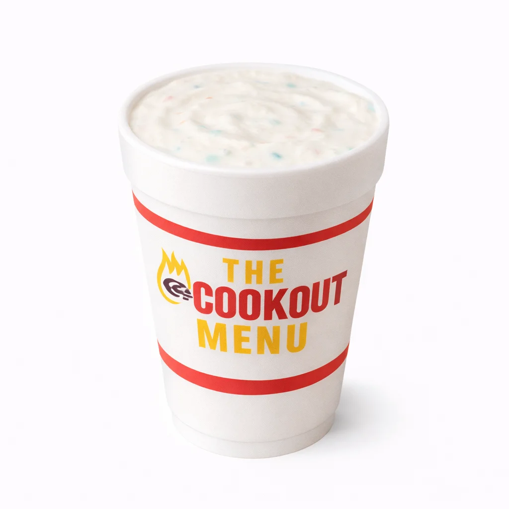 Cookout M&M® milkshake menu