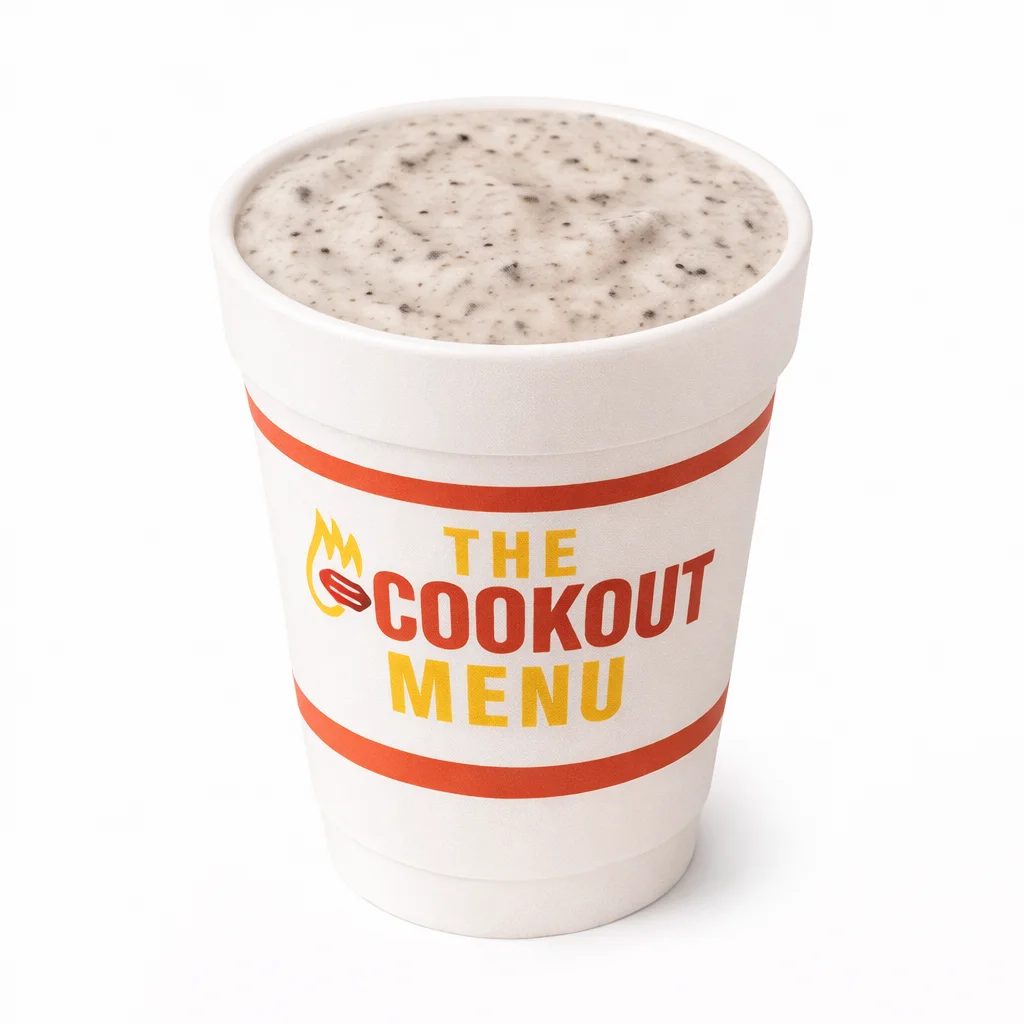Oreo milkshake in a branded cup
