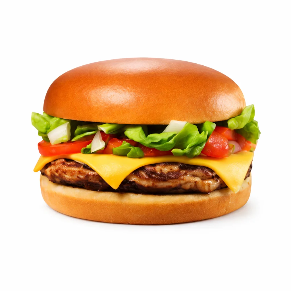 Regular Cook Out burger with classic toppings