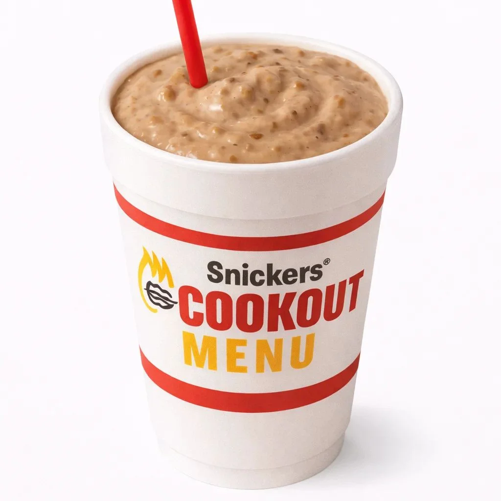 Cookout Snickers® milkshake