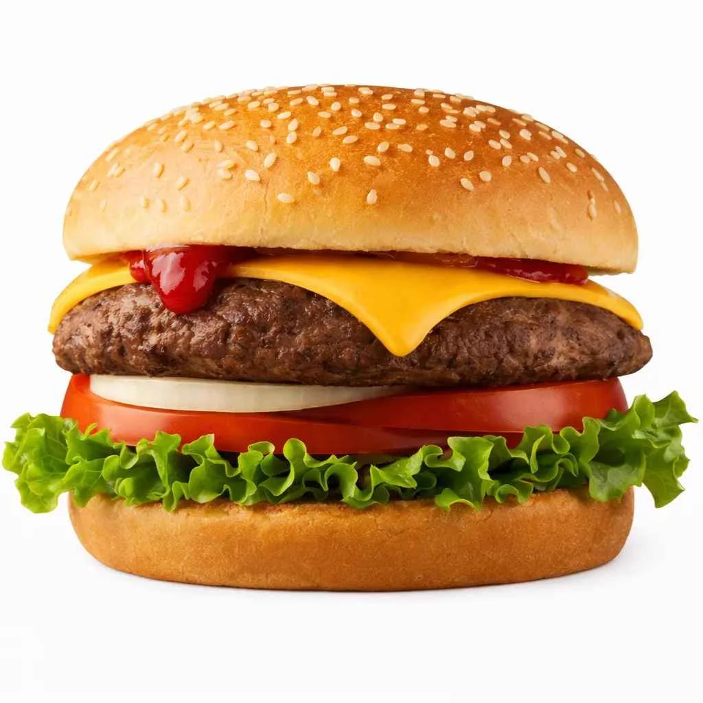 Steak Style Hamburger (Regular) with grilled onions