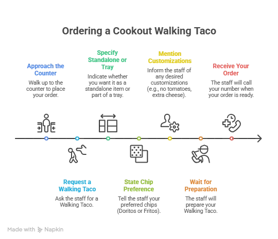 how to order walking taco in cookout menu