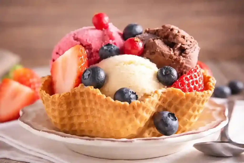 ice cream menu with prices