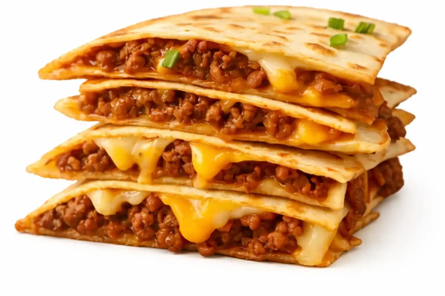 Cook Out cheeseburger quesadilla