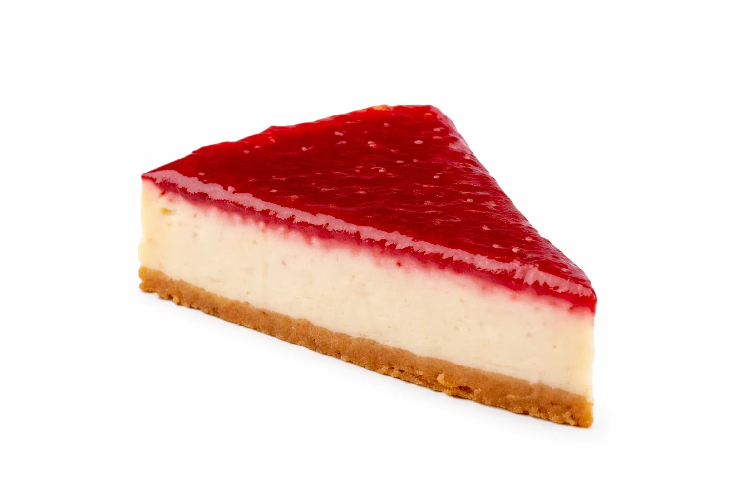 Dairy Queen Classic Cheesecake slice with graham cracker crust and creamy filling on white plate