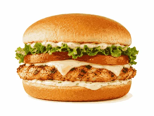 Char-Grilled Chicken Sandwich from Cookout Menu with grilled chicken breast served on a fresh bun
